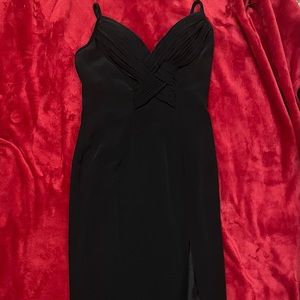 Vintage Niteline Della Roufogali Black Evening Gown